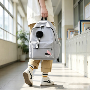 Custom logo Fashionable High Class Student School Bag Polyester <b>Cheap</b> Cute School Bags for Teens Laptop <b>Backpack</b> with Zipper - Product Image 1