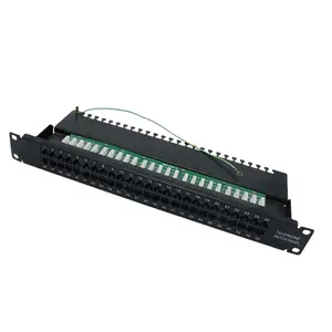 High Quality 1U 19" Modular Unload Blank Patch Panel 48-Port UTP Type for RJ45 Kestone Jack for Cat6 and Cat5e Networking