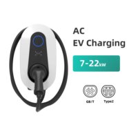 Chargeur mural pour véhicule électrique 32A 16A avec carte RFID, Plug and Charge Type 2 GBT 7kW 11kW 22kW