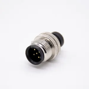 IP68 Male Female Metal Shell Shielded Non-shield M12 A Code 4pin 5pin Molded Cable Connector