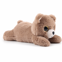 Ours en peluche lesté en velours côtelé, animal en peluche doux pour soulager le stress, poupée compagnon de confort de 32 cm