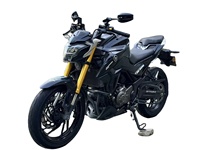 Moto de rue à essence d'occasion Haojue DR300, haute performance, 300cc, puissance élevée, refroidissement par eau, vitesse maximale >180km/h, Jiangsu