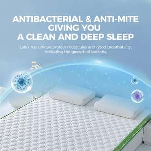 Cama de espuma viscoelástica comprimida de lujo Bitinnov-colchón de espuma con almohadilla de látex Natural - Product Image 2