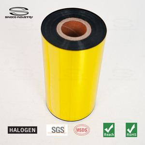 ริบบิ้นติดด้วยความร้อนตราม้าลายรุ่นมาตรฐาน<span class=keywords><strong>110X300</strong></span> 450ริบบิ้นที่เข้ากันได้กับเรซินริบบิ้นสำหรับเครื่องพิมพ์บาร์โค้ด - Product Image 3