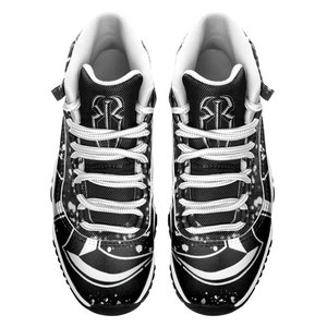 Tênis de Basquete Personalizados de Cano Alto OEM, Qualquer Cor, Impressão Personalizada, Calçados Esportivos com Cadarço para Homens e Mulheres - Product Image 4