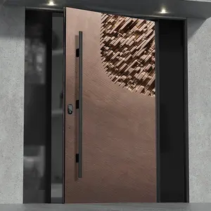 유로 안전 문 주거 기갑 안전 문 현대 디자인 외부 안전 금속 문