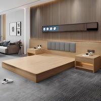 Meubles d'hôtel modernes, design tout-en-un, vente directe d'usine, respectueux de l'environnement, durables, confortables, lits d'hôtel étoilés