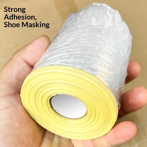 Ruban et film de masquage pour chaussures en papier crépon enduit de silicone double face, haute viscosité, personnalisable pour la peinture de semelles en PU et de composants métalliques - Product Image 1