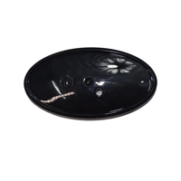 Emblème avant pour voiture universelle Range Rover Ford KIA bricolage LOGO insigne de gril personnalisé insigne de Base ovale auto-adhésif