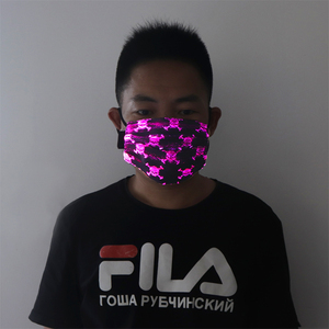 moda Multi patrones Festival fiesta rave máscara <span class=keywords><strong>fantasma</strong></span> cráneos de Halloween colores de iluminación led luminoso cara máscara - Product Image 5