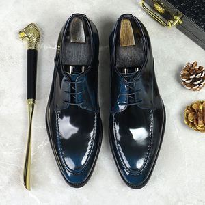 2025 New Trend Patchwork Men's <b>Shoes</b>-Leather <b>Shoes</b> with <b>Height</b> <b>Increasing</b> Luxury Customization for Office & Career - Product Image 4