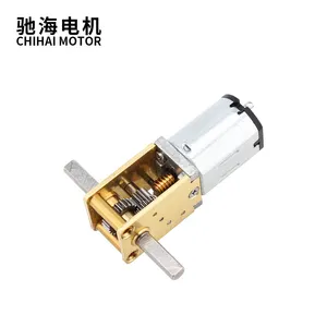 ChiHai มอเตอร์เกียร์ CHF-GW12T-N20VA Dual Shaft DC 6V 12V,ความเร็วต่ำมอเตอร์เกียร์ Dc มอเตอร์เกียร์หนอนสำหรับรถยนต์อัจฉริยะ