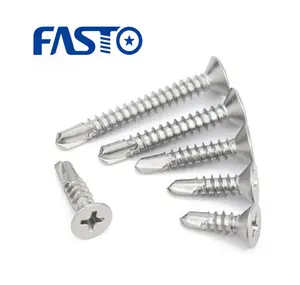 China Wholesale Self Drilling Screws Philip Cross Countersunk Flat Head Stainless Steel Drilling Screws