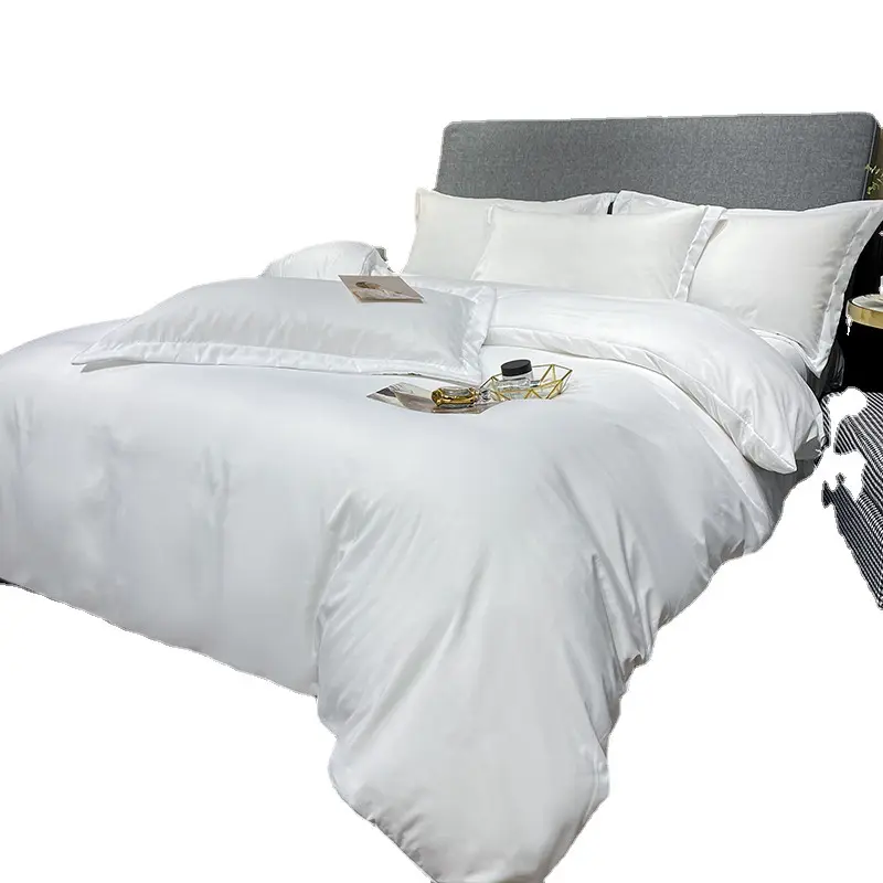 Hotel Luxus, extra weich Fünf-Sterne-Hotel Baumwolle 60er Jahre Suite vierteilige Suite Leinen Baumwolle Cooling Bed Sheets