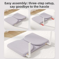 Barrière de lit pour bébé, barrière de sécurité pour nourrissons, protection anti-chute, barrière latérale pliable pour lit, barrière de voyage pratique, barrière latérale pour enfant à une face