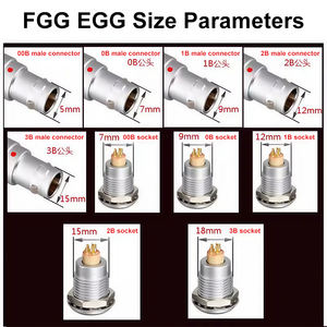 适用于LEMO航空连接器的FGG 00B双端电线2-32P兼容LEMO连接器圆形连接器航空插头电线 - Product Image 4