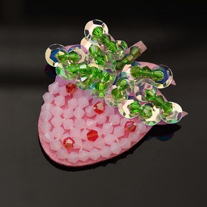 Tùy Chỉnh Đính Cườm Các Bản Vá Lỗi 3D Handmade <span class=keywords><strong>Rhinestone</strong></span> Đính Cườm Các Bản Vá Lỗi Cho Quần Áo Trái Cây Thiết Kế Thêu Các Bản Vá Lỗi - Product Image 3