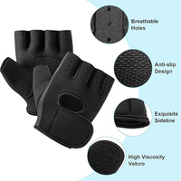 Gants de cyclisme demi-doigts à prix abordable, gants d'entraînement pour la musculation, gants de gym et de cyclisme