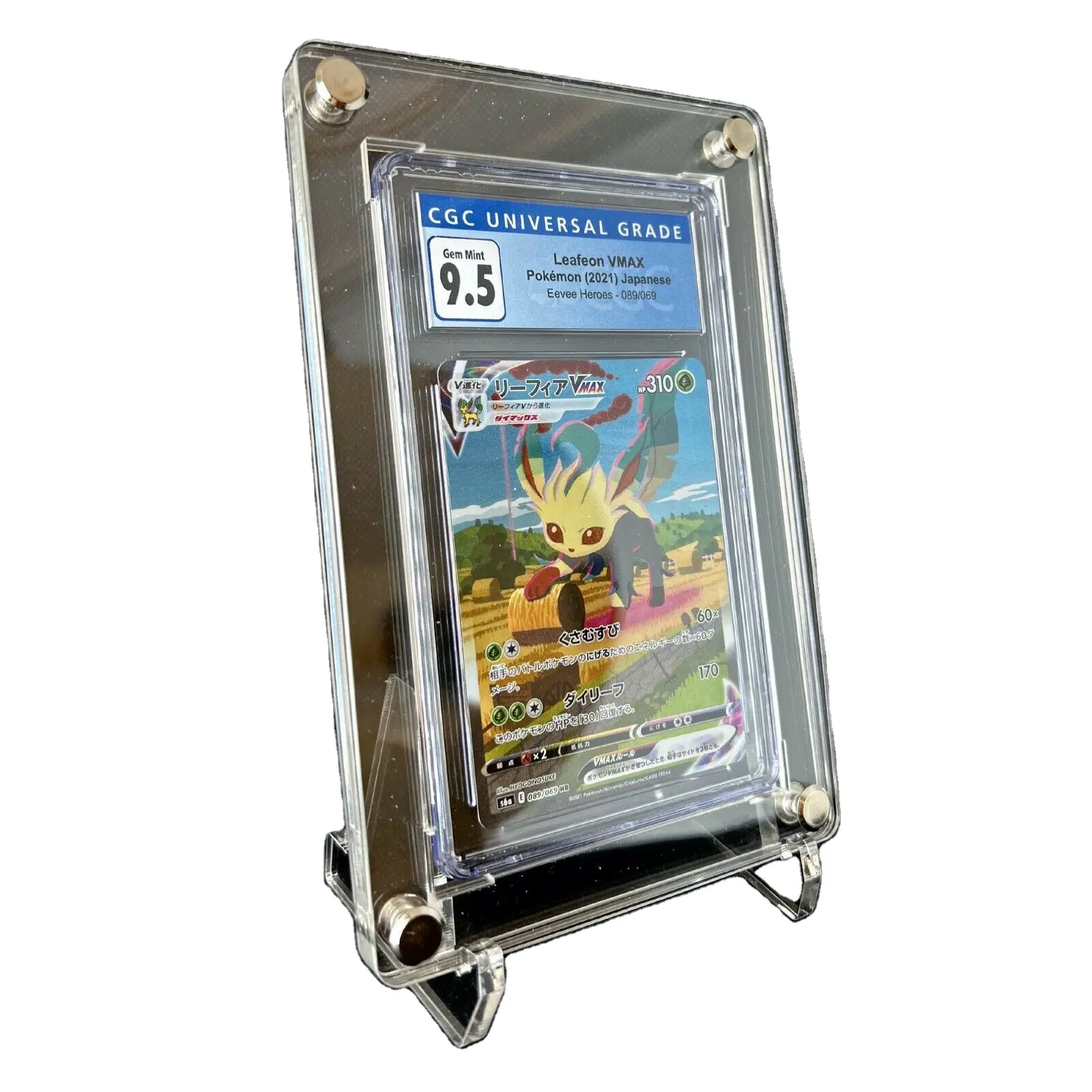 Acrylic PSA/CGC Graded Card Display Case Frame + Stands - Pokemon Card TCG