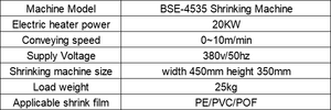 Machine d'emballage thermo-rétractable automatique de qualité alimentaire BSE-4535 POF/PVC/PE, haute productivité - Product Image 2