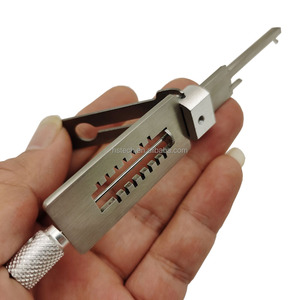 Choisissez la serrure civile 2 en 1 outil Multi serrure garnison 7*7 Lishi style SS324 porte d'outils de serrurier en acier inoxydable - Product Image 3