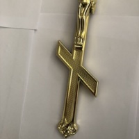 Cercueil montage croix orthodoxe en stock russe funérailles jésus croix cercueil croix cercueil accessoires