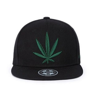 Cappellino da Baseball Stile Europeo e Americano con Ricamo a Foglia, 100% Cotone, 6 Pannelli, Visiera Piatta Regolabile per Adulti Unisex - Product Image 2