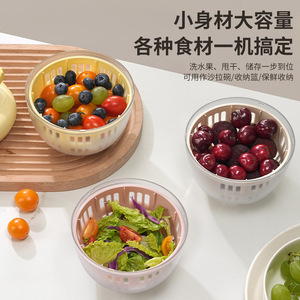 Hug Bear Essoreuse à Salade Manuelle, Panier de Cuisine Écologique, Compatible Lave-Vaisselle - Product Image 2