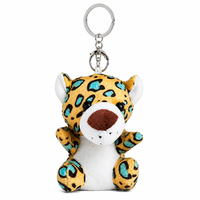Porte-clés en peluche Zaves mignon - Mini animal en peluche, breloque écologique, durable et douce pour sacs, clés, sacs à dos, cadeaux