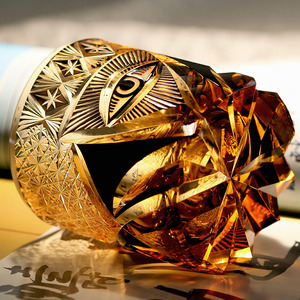 老式奢华250毫升迷你玻璃倾析器手工切割经典日本设计铝制聚丙烯婚礼/派对/家居装饰礼品 - Product Image 2