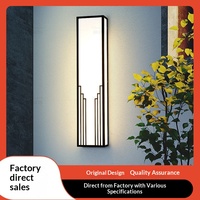 Nouvelle applique murale extérieure LED de style chinois en acier inoxydable, étanche, pour villas et hôtels, prix de liquidation