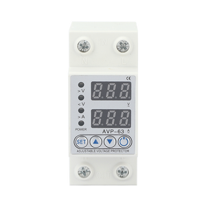 อุปกรณ์ป้องกันไฟเกินและไฟตกแบบปรับได้ 40A 63A 220V ติดตั้งบนราง Din พร้อมรีเลย์ป้องกันกระแสเกิน - Product Image 1