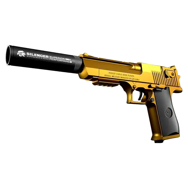 Pistola Golden Desert Eagle G-lock para crianças e adultos, pistola de brinquedo de bala macia ejetada ao ar livre, arma de tiro CS