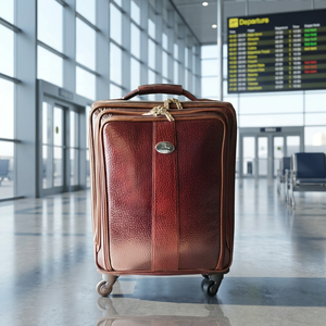Valise de voyage en cuir véritable de haute qualité, unisexe, grande capacité, fermeture éclair, élégante, imprimés animaliers - Product Image 3