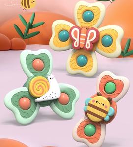 Ventouse Spinner jouets pour 1-3 ans garçon fille toupies jouets <span class=keywords><strong>de</strong></span> <span class=keywords><strong>bain</strong></span> pour enfants jouets sensoriels pour bébé garçon cadeaux d'anniversaire W24-543 - Product Image 2