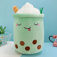 Adorable Coussin en Peluche Boba Tea Multi-tailles, Oreiller Rembourré Thème Bubble Tea, Vente en Gros, Décoration de Chambre, Cadeau d'Anniversaire