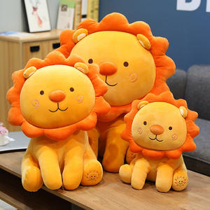 Sonrisa suave <span class=keywords><strong>León</strong></span> juguetes de peluche lindos Leones relajantes muñecos de animales salvajes mascotas cojines regalos para niños muñeca - Product Image 3
