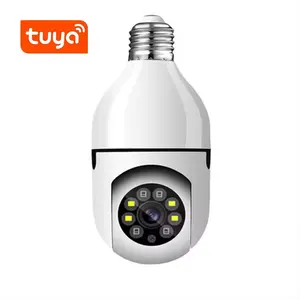 Tuya Smart Life 3MP Ampoule Caméra 360 Full HD 1080P wifi Ampoule de nuit Vision Suivi automatique Surveillance intérieure numérique