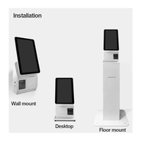 15.6 pouces auto-kiosque mini imprimante thermique caisse enregistreuse automatique avec moniteur tactile Laser QR Code Scanner Machine de paiement