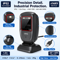 Lecteur de codes-barres 2D de bureau haute performance FS30, 1D USB IP52 pour les comptoirs de vente au détail de tabac et d'alcool
