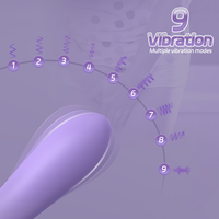 Auberginen-Vibrator für Frauen Starke Vibration USB-Aufladbar IPX7 Wasserdicht 9 Frequenzen Erwachsenen-Spielzeug Individuelles Logo OEM ODM