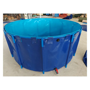 Réservoir <span class=keywords><strong>d</strong></span>'<span class=keywords><strong>eau</strong></span> pliable pour pisciculture avec structure robuste et bâche en PVC pour l'agriculture et l'irrigation - Product Image 3