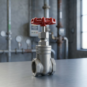 Stainless Steel Screwed Gate Valve 150# CF8 CF8M | 1/2" to 2" NPT BSPP Threaded Screwed <b>Bonnet</b> Gate Valve SS304 SS316 - Product Image 3