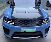 Runde Upgrade SVR Style Kit de carrosserie en fibre de carbone pour 14-21 Land Rover Range Rover Sport Pare-chocs avant Diffuseur arrière Jupes latérales