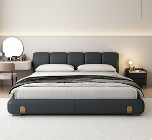 Letto Matrimoniale Moderno Imbottito in Ecopelle di Lusso, Struttura Letto Queen Size per Camera da Letto, Vendita all'Ingrosso - Product Image 2