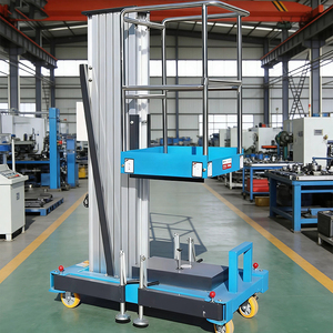 CE Certificated Factory <strong>Price</strong> 4m 6M 8M 10M Personal Lift Ladder Single Mast Electric Lifting Aluminum Alloy Man Lift Platform - Product Image 4