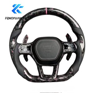 พวงมาลัยแอลอีดีแบบสปอร์ตคาร์บอนไฟเบอร์ปลอมแปลงสำหรับฮอนด้า CRV CRZ 10th Gen <span class=keywords><strong>Civic</strong></span> Type R Fk7 2015 2016 2017 <span class=keywords><strong>2018</strong></span> 2019 2020 - Product Image 6