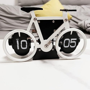 Custom Carved Mechanical Bicycle Flip <b>Clock</b> Personality Creative Bicycle Table Flip <b>Clock</b> Reloj <b>Retro</b> Bicycle Shaped Flip <b>Clock</b> - Product Image 2