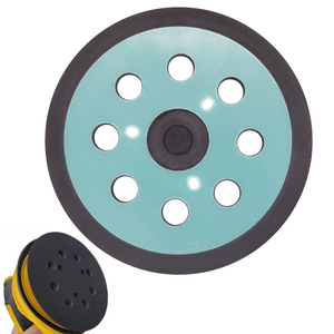 Platorello Abrasivo da 125mm con 8 Fori e <span class=keywords><strong>3</strong></span> Fori per Viti, Piastra in Plastica Blu e Supporto in PU con Velcro per Levigatrice, Levigatura Stabile - Product Image 6