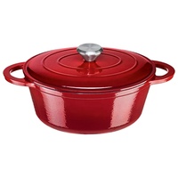 Ensemble de casseroles et marmites en fonte émaillée polie pour cuisine domestique, avec couvercle